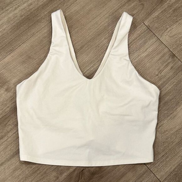 All In Motion Women's Flex Light Support V Neck Cropped Sports Bra Tank Top - Picture 2 of 7